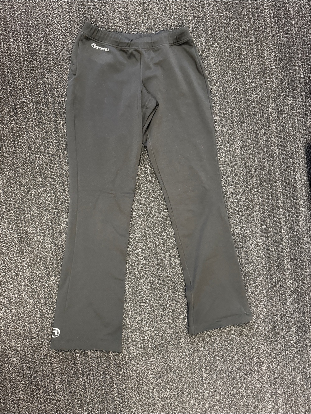 Tek Gear Women's Black Bootcut Sweatpants with Subtle Logo